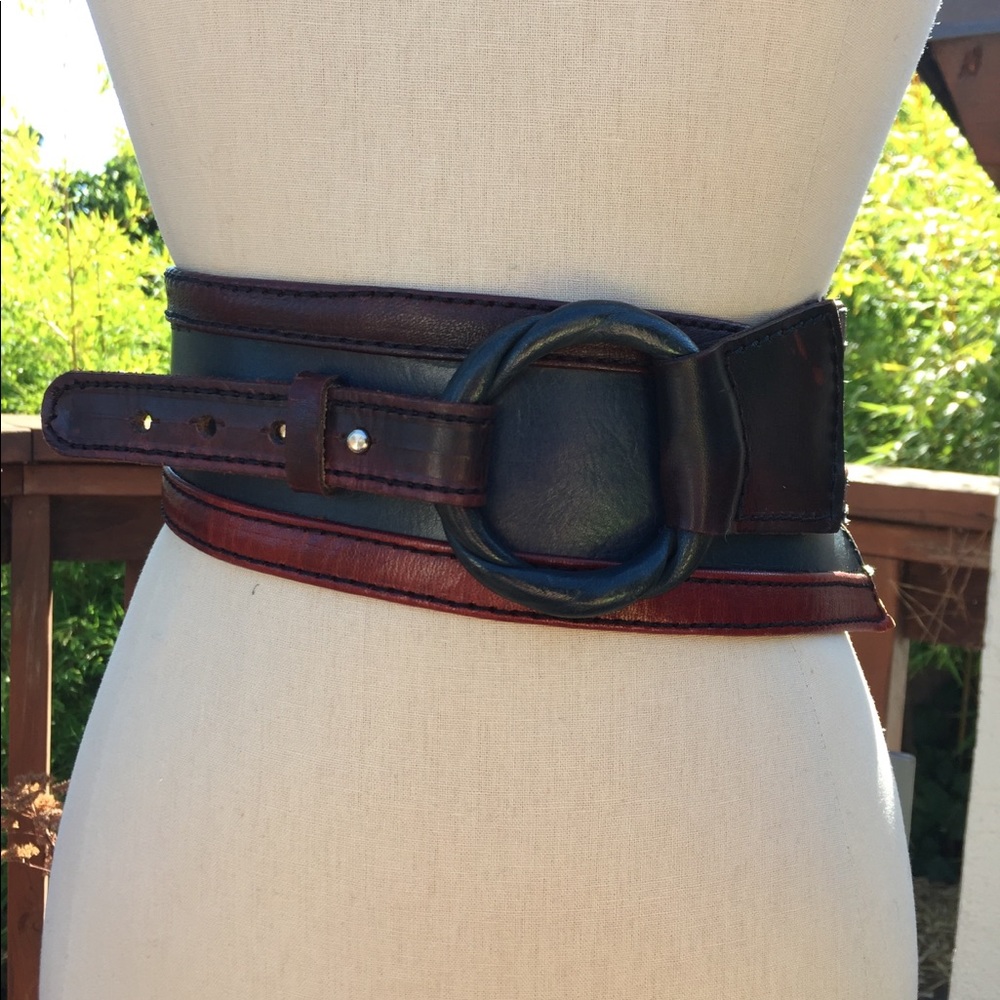 Vintage Wrap Around Leather Belt w Lasso Closure